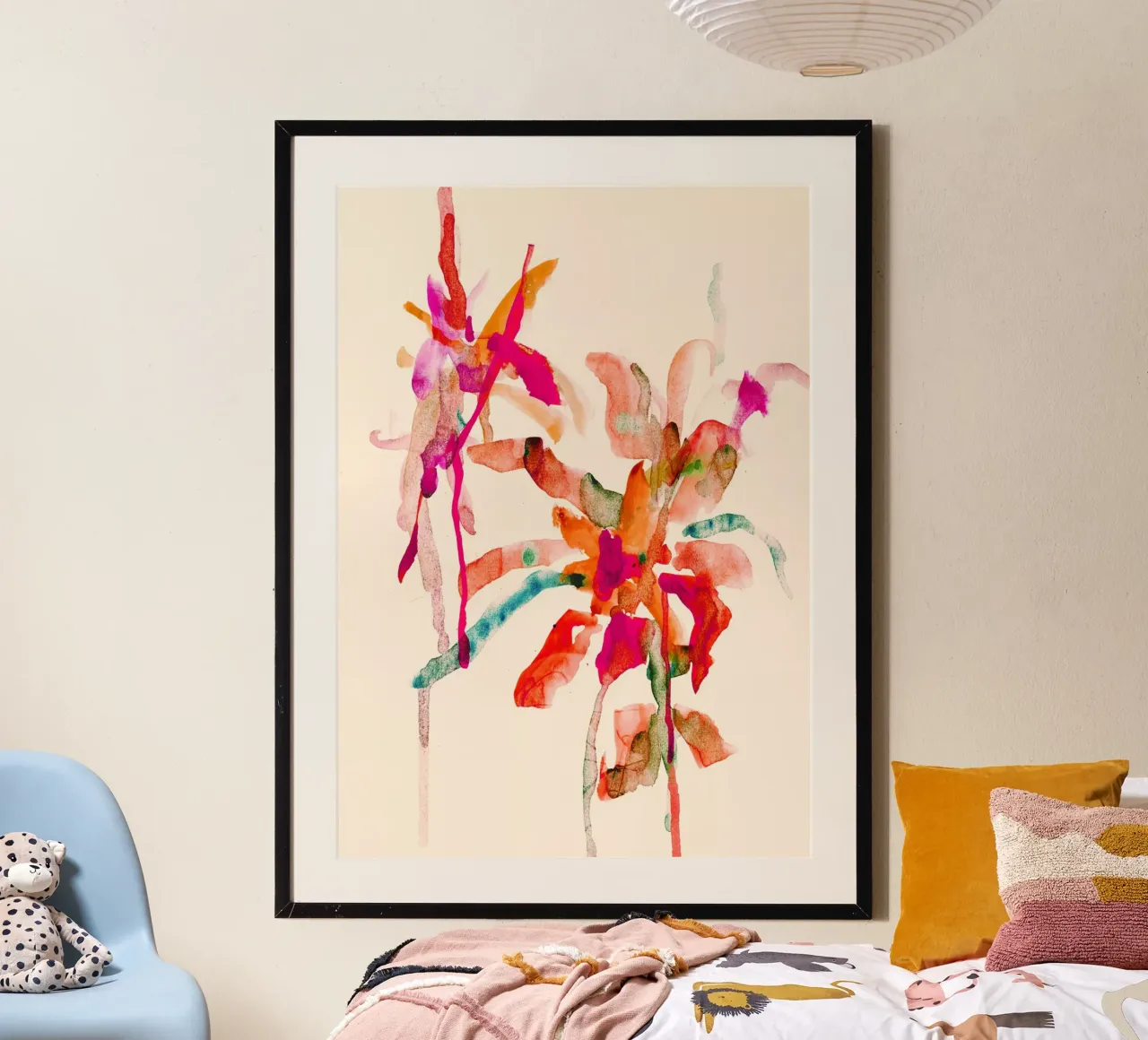 fiori poster con telaio in alluminio da k i m