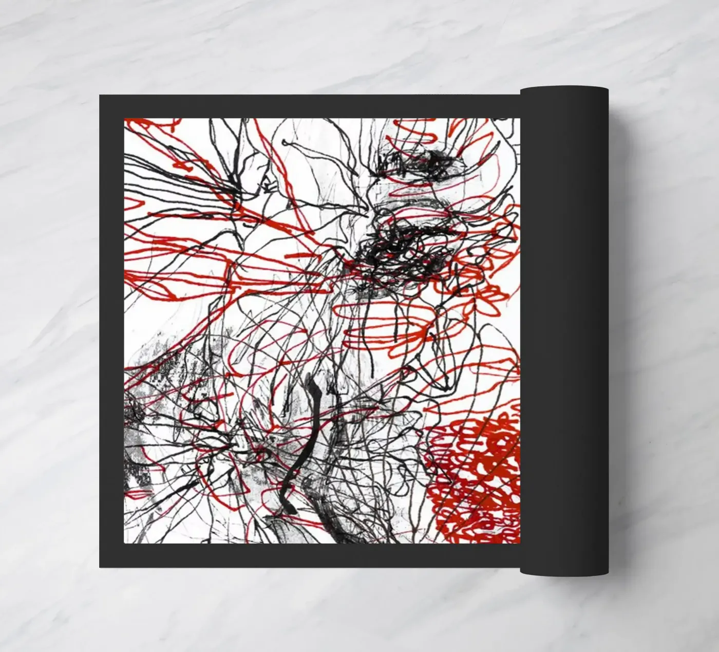 lines doormat by k i m