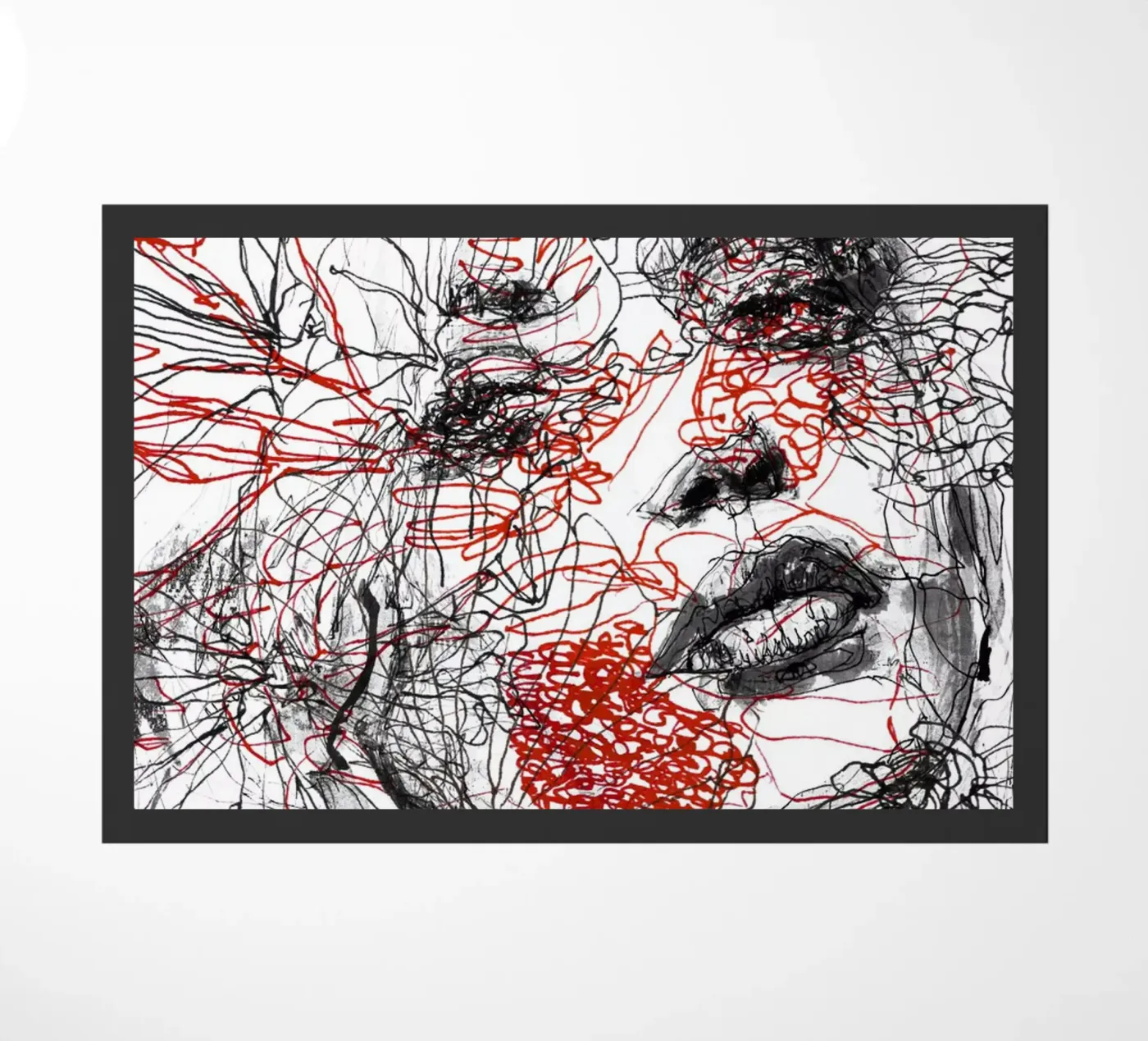 lines doormat by k i m