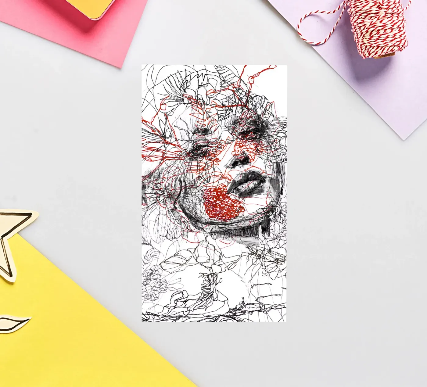 lines sticker by k i m