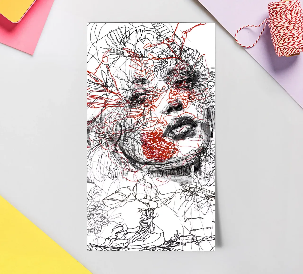 lines sticker sheet by k i m