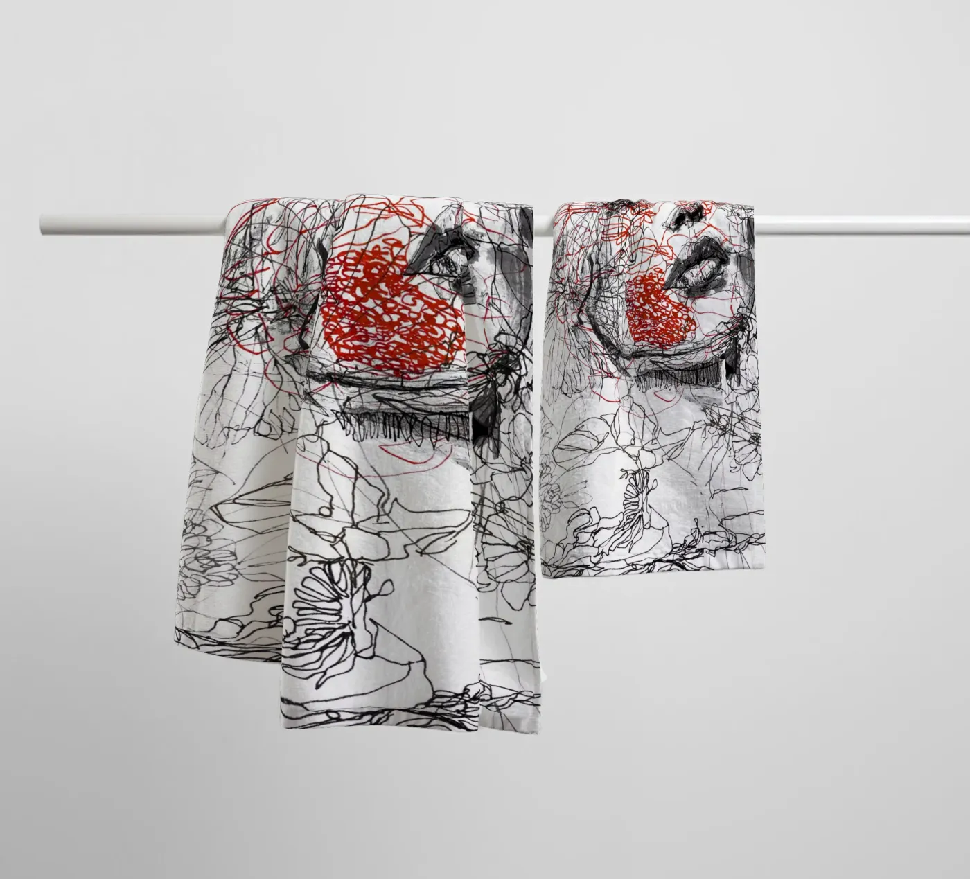 lines towel by k i m