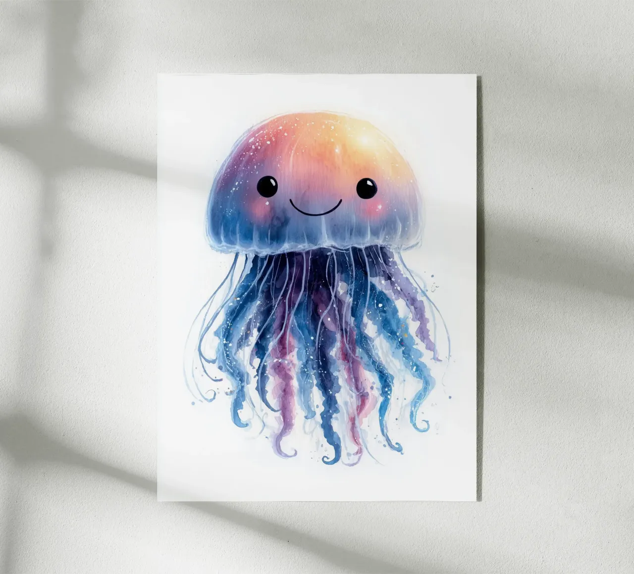 Poster con meduse colorate plexiglass da Kid’s Dream