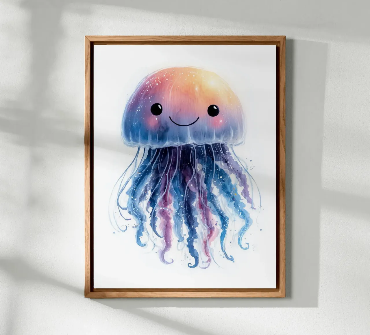 Poster con meduse colorate alluminio dibond da Kid’s Dream