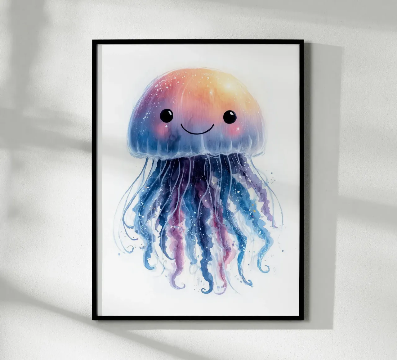 Poster con meduse colorate carta hahnemühle da Kid’s Dream