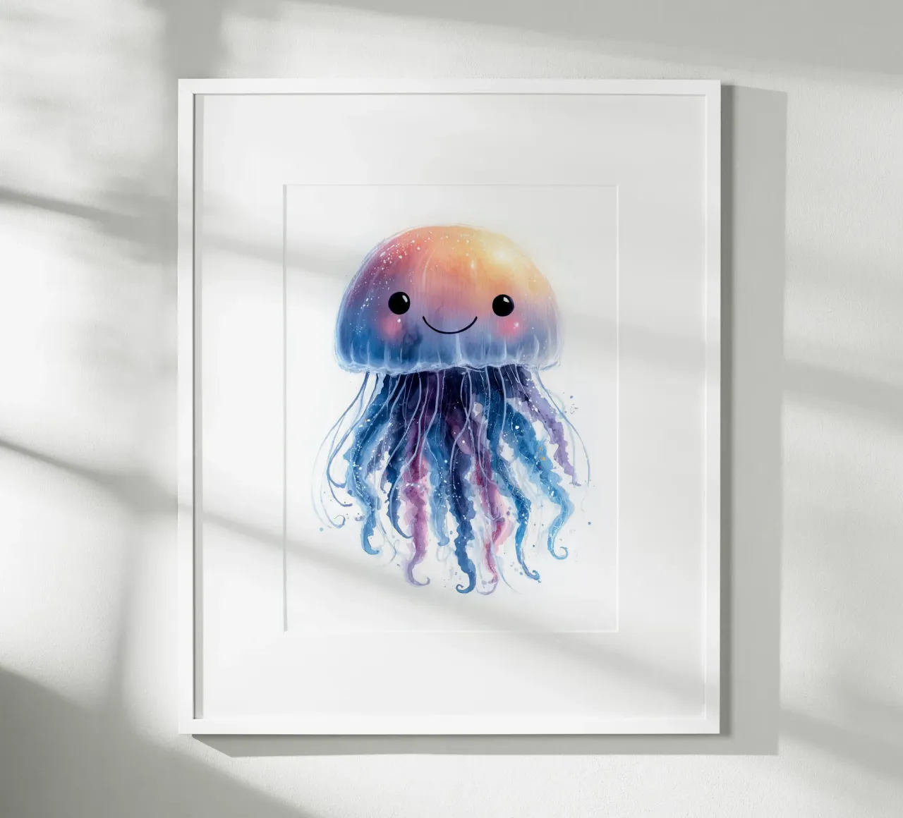 Poster con meduse colorate carta hahnemühle da Kid’s Dream