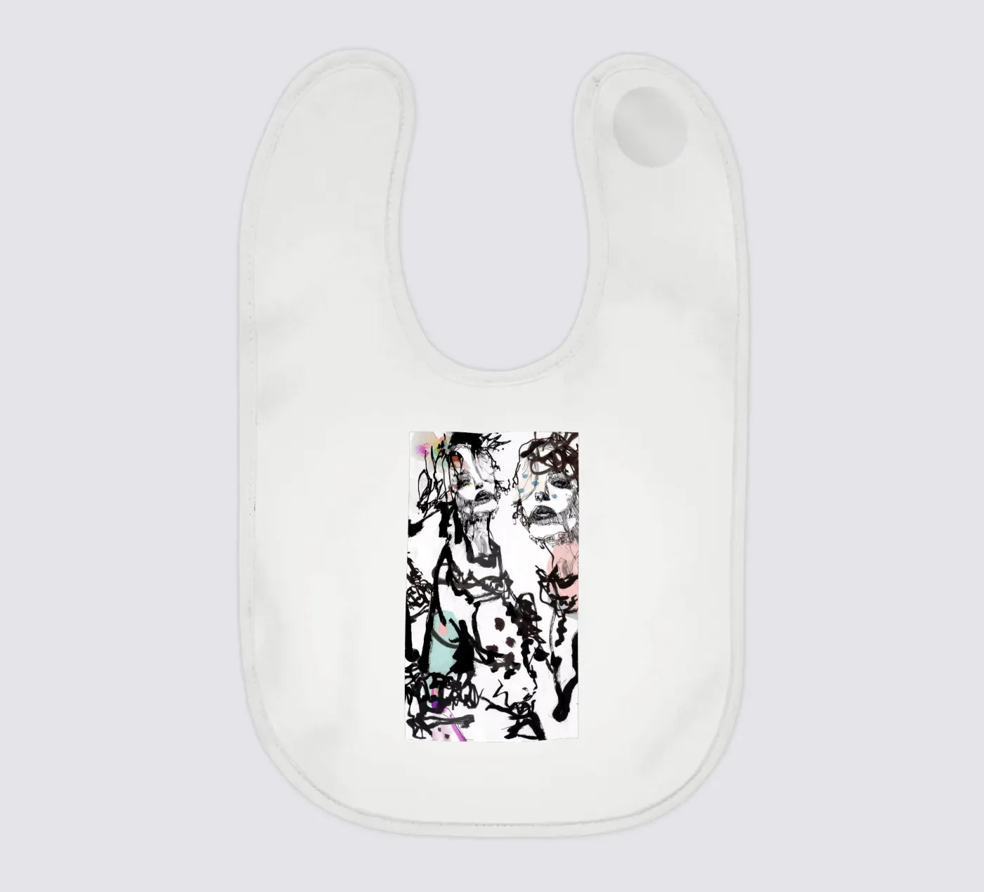 ink baby bib by k i m