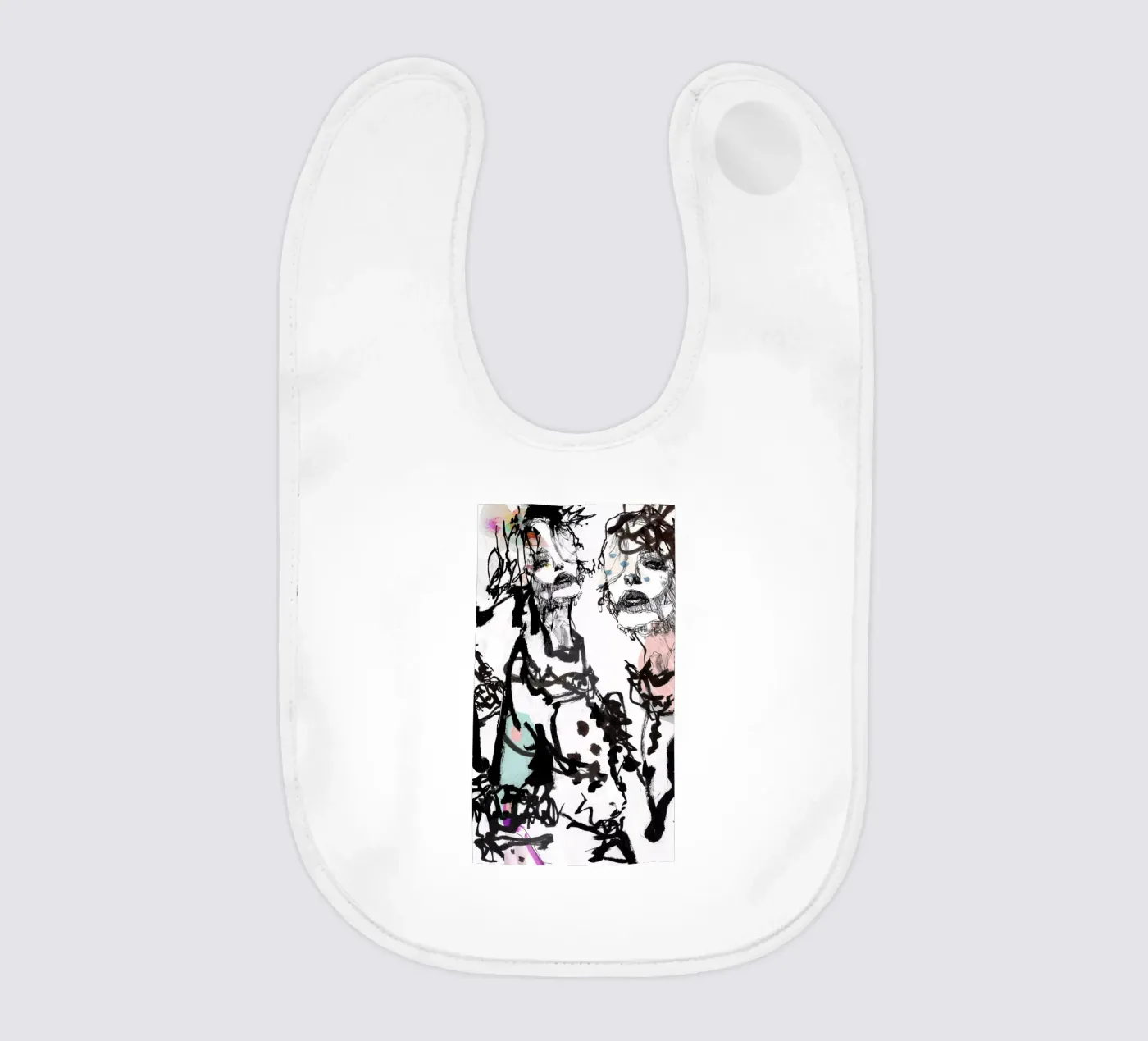 ink baby bib by k i m