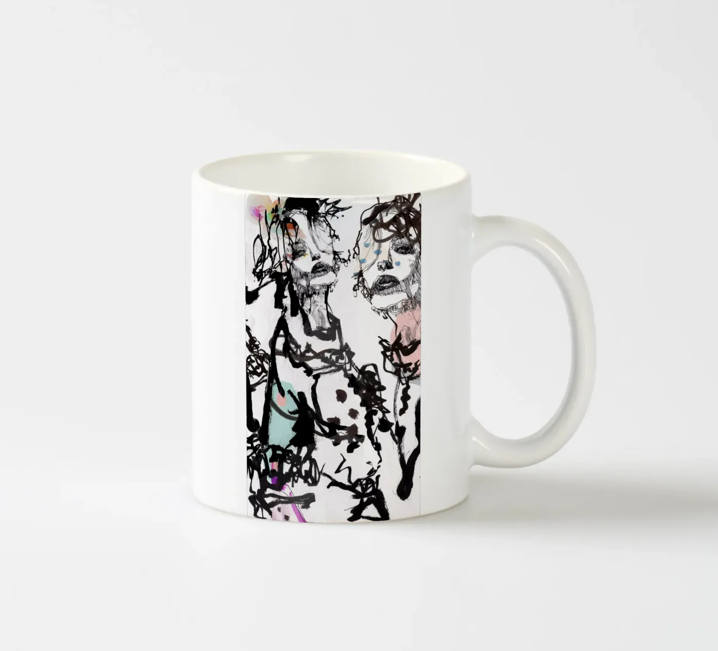 ink ceramic mug by k i m