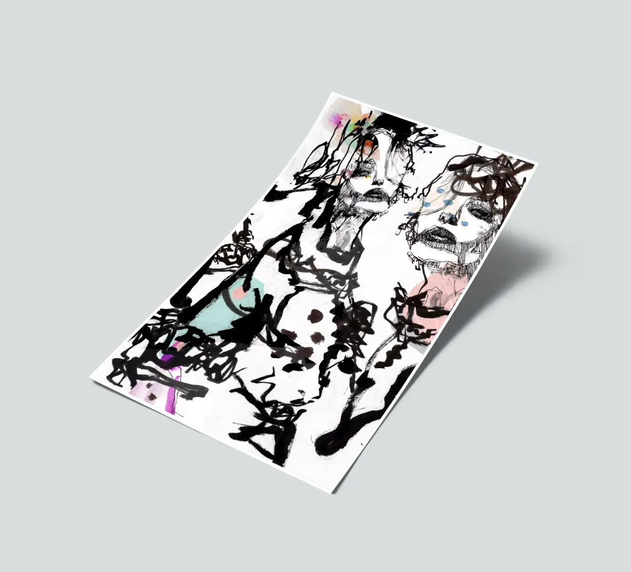 ink sticker sheet by k i m