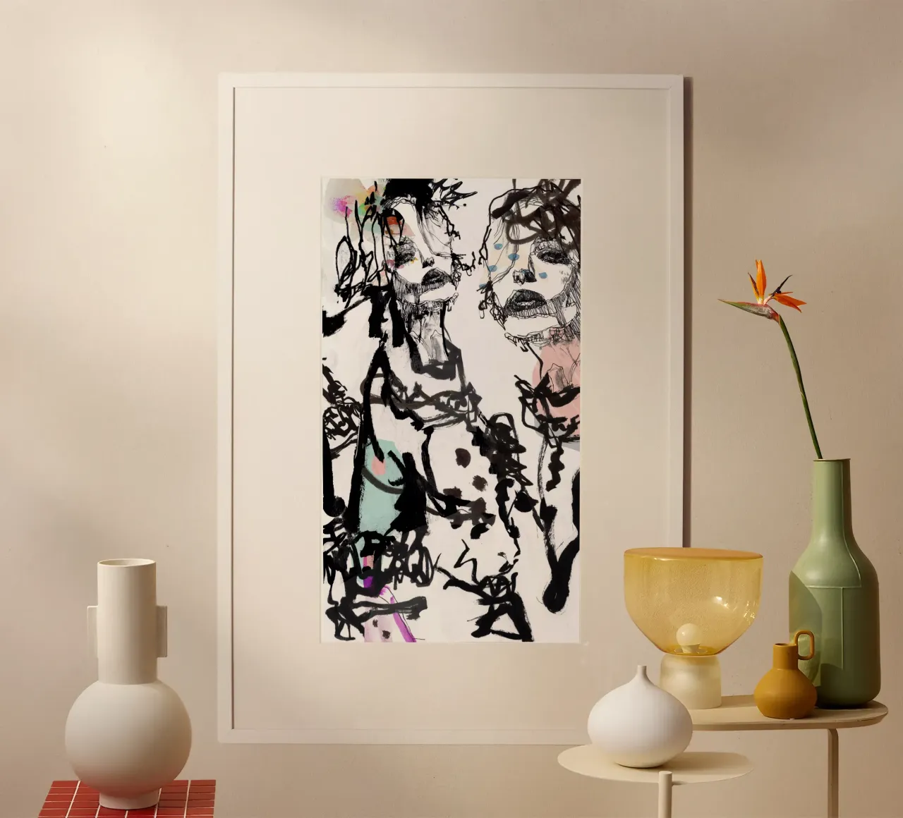 inchiostro poster con telaio in alluminio da k i m