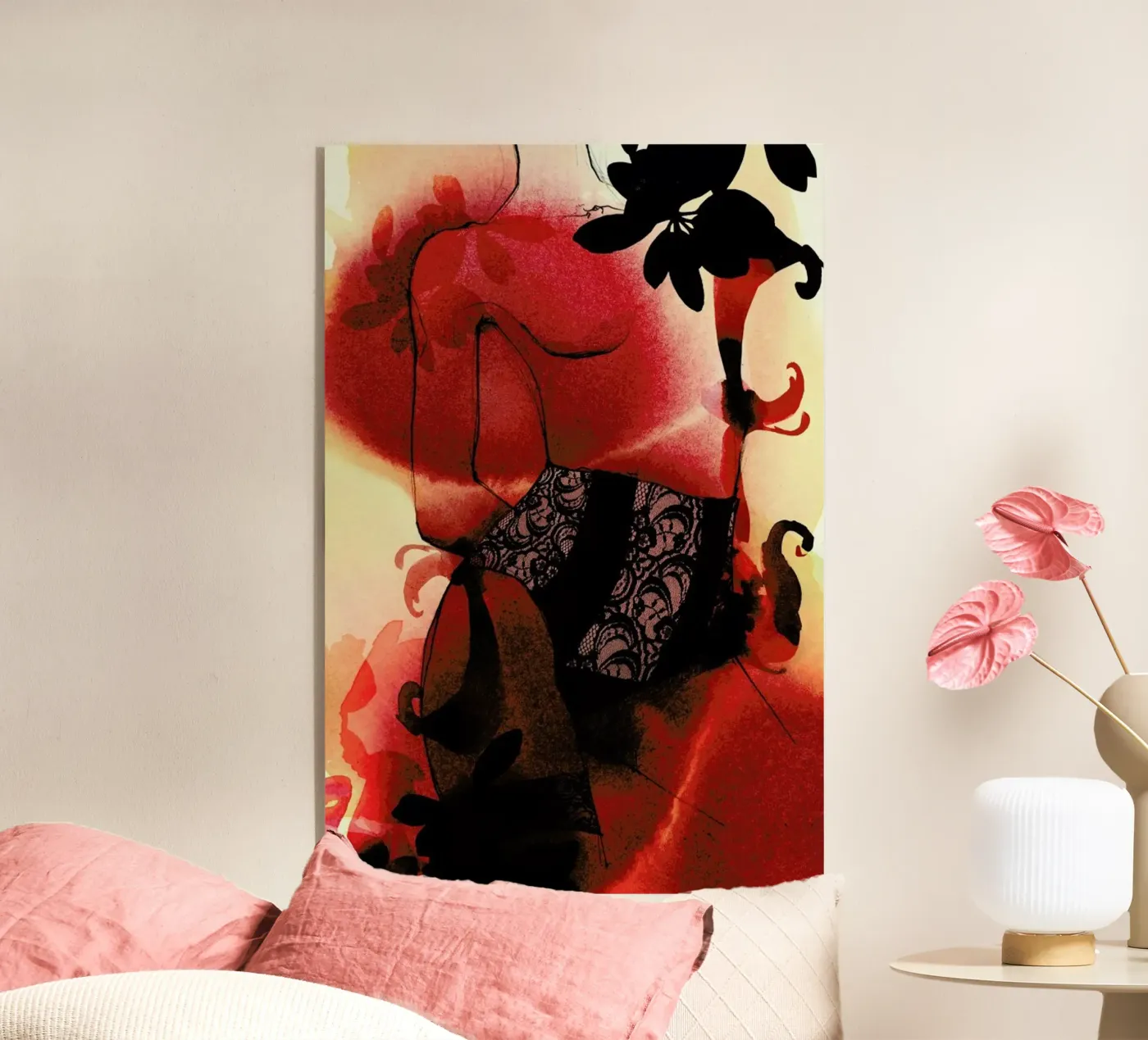 Rouge acrylic glass by Ekaterina Koroleva