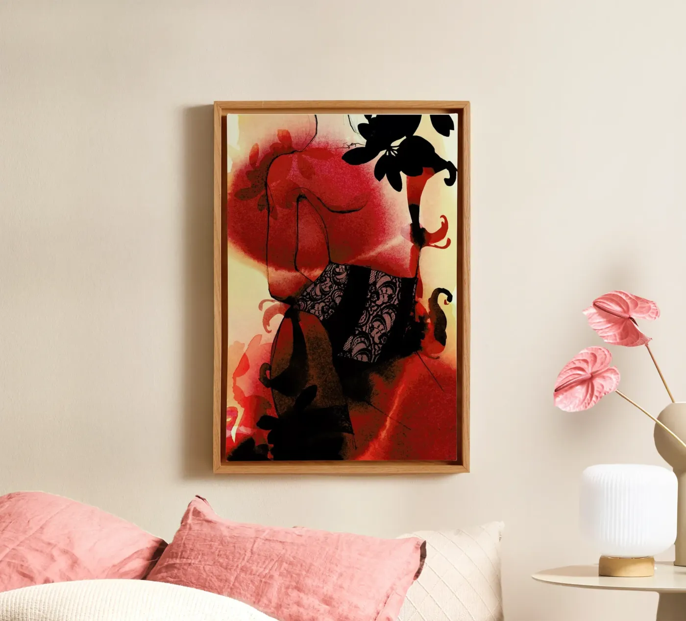 Rouge canvas by Ekaterina Koroleva
