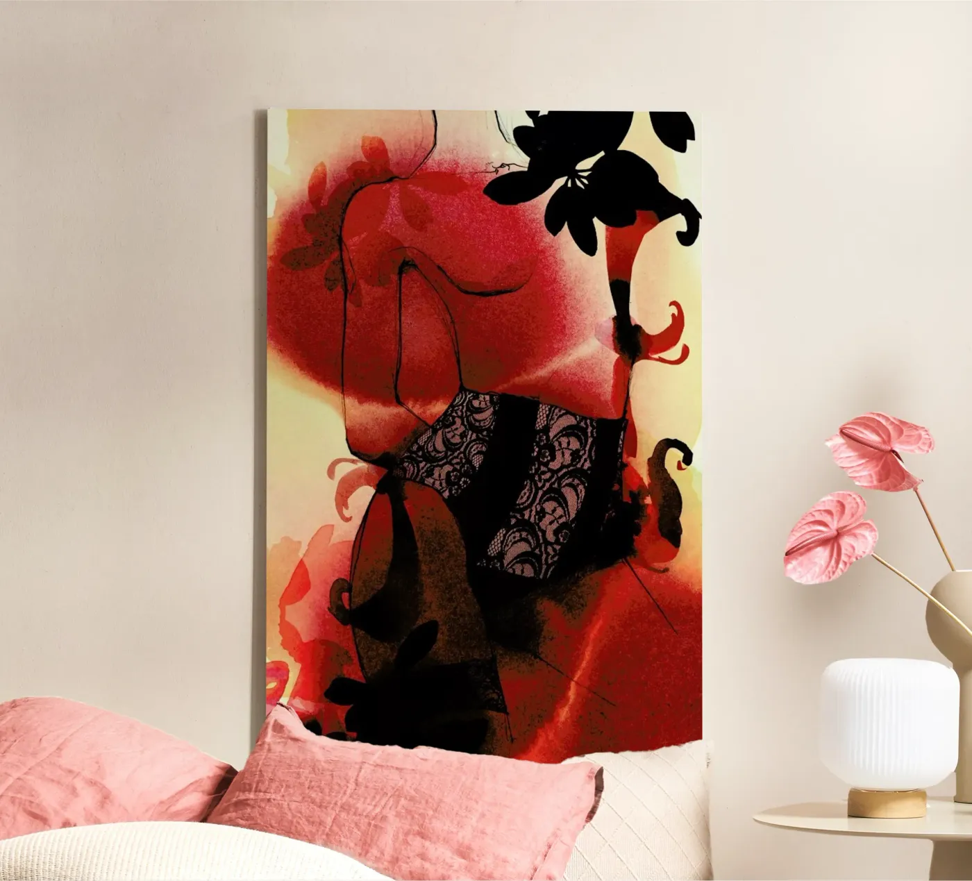 Rouge canvas by Ekaterina Koroleva