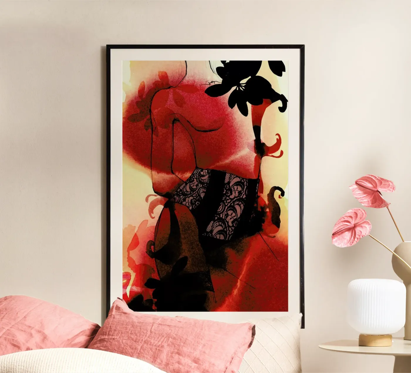 Rouge poster van Ekaterina Koroleva