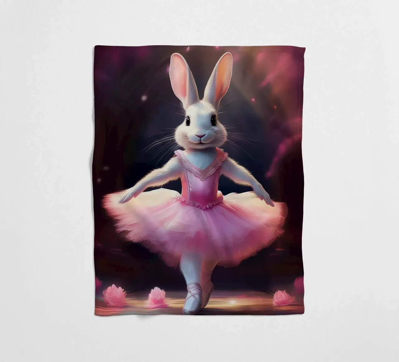 Coniglio Ballerina coperta in pile da Hightown Design