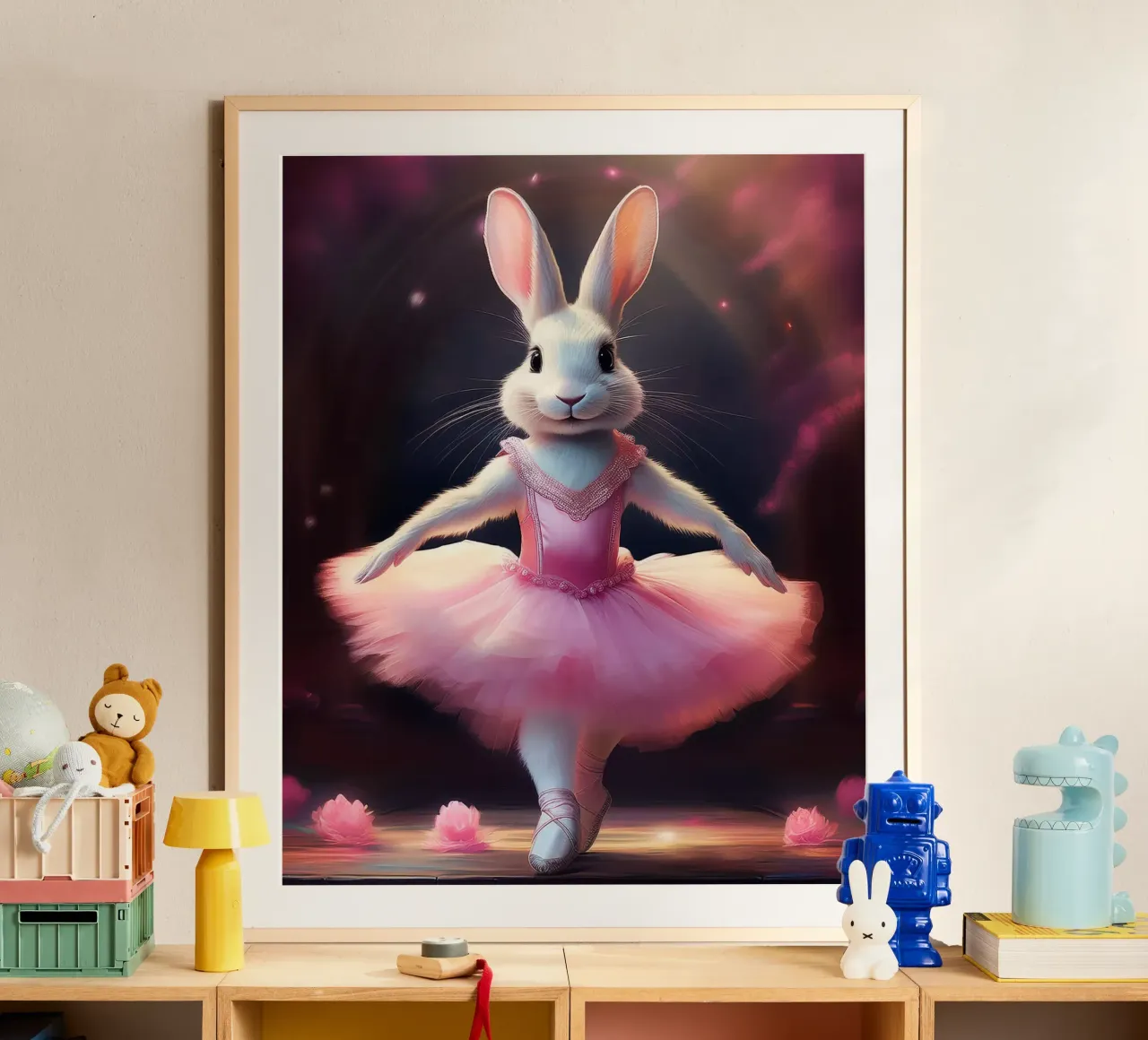 Coniglio Ballerina carta hahnemühle da Hightown Design