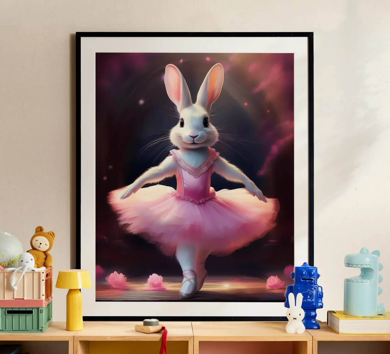 Coniglio Ballerina carta hahnemühle da Hightown Design