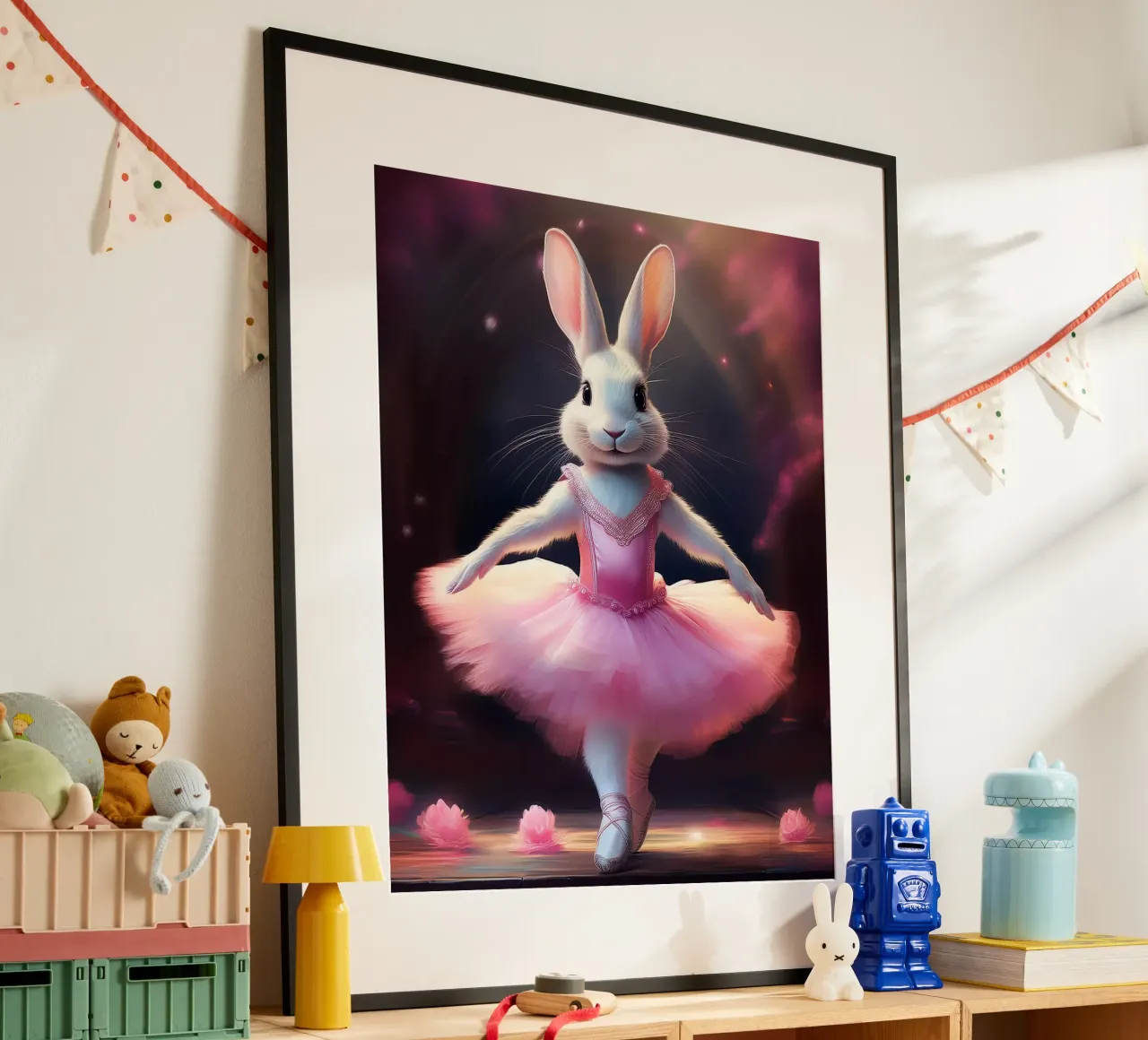 Coniglio Ballerina carta hahnemühle da Hightown Design