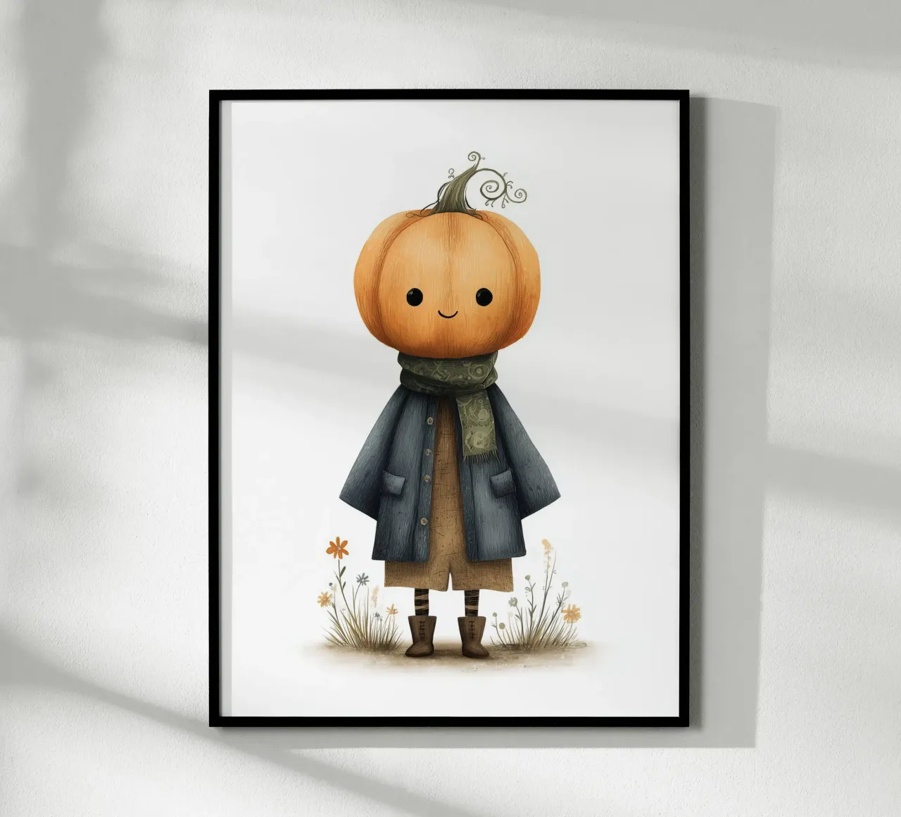 Poster per la cameretta dei bambini con zucca carta hahnemühle da Kid’s Dream