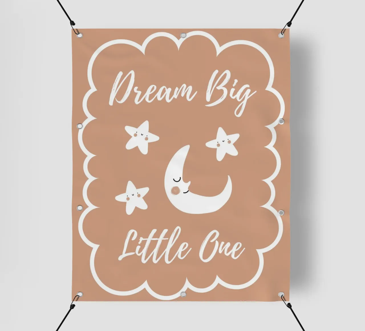 Sogna in grande - Marrone telo in pvc da Little Moon & Co