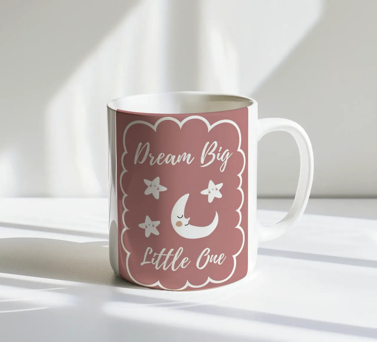 Sogna in grande - Viola tazza in ceramica da Little Moon & Co