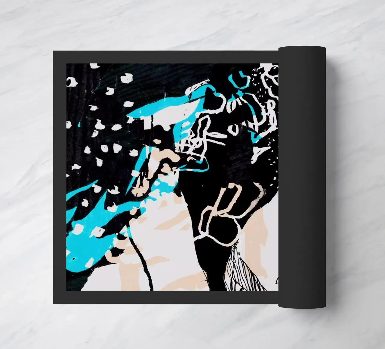 portrait doormat by k i m