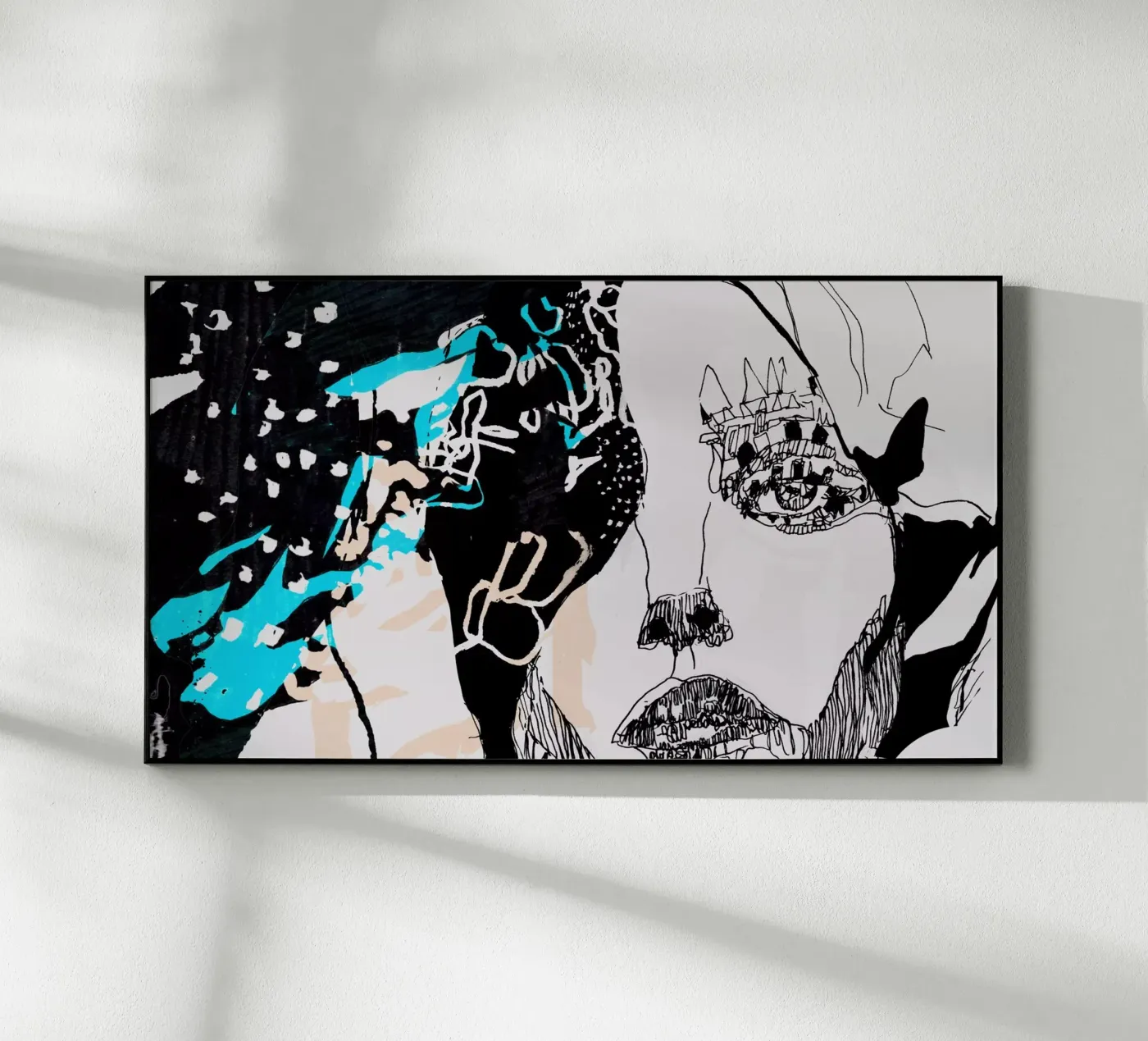 portrait plexiglass da k i m