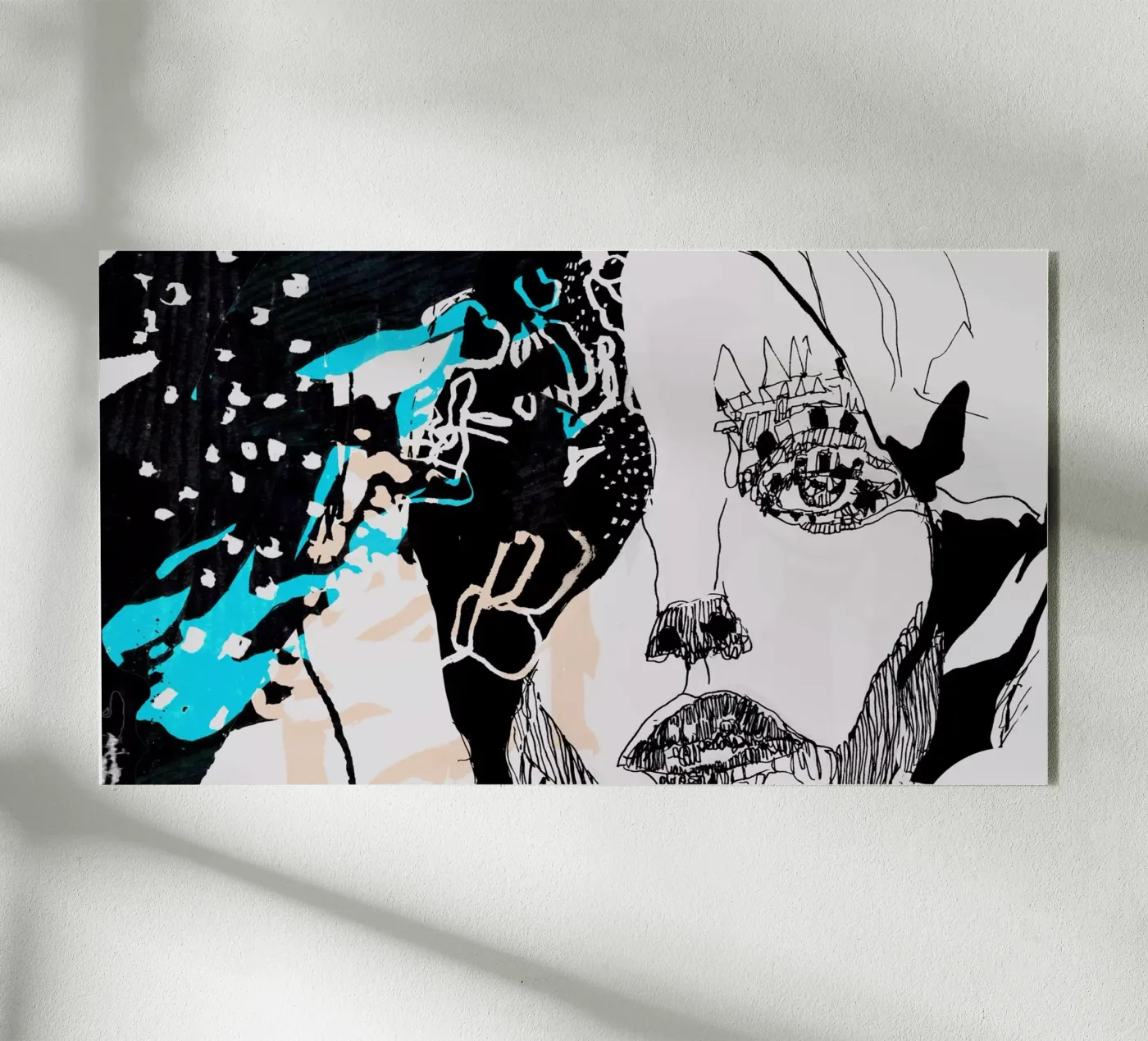 portrait plexiglass da k i m