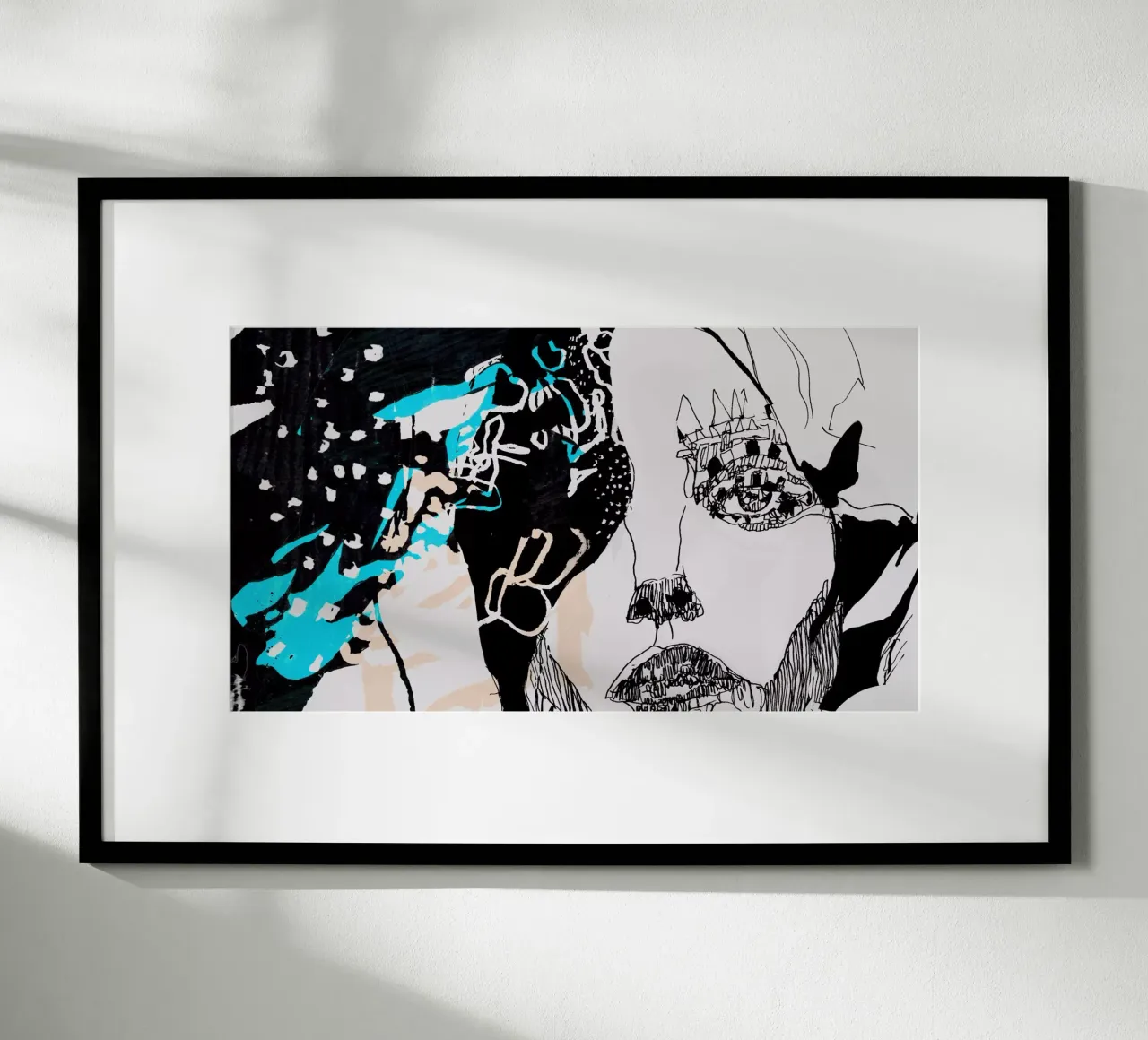 ritratto poster con telaio in plastica da k i m
