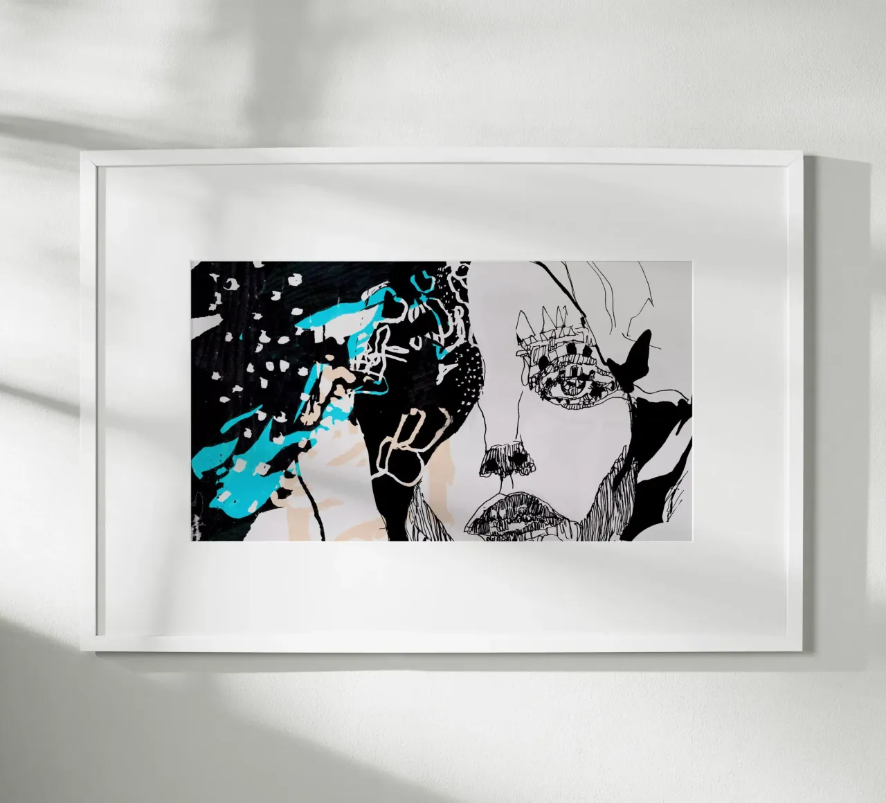 ritratto poster con telaio in plastica da k i m