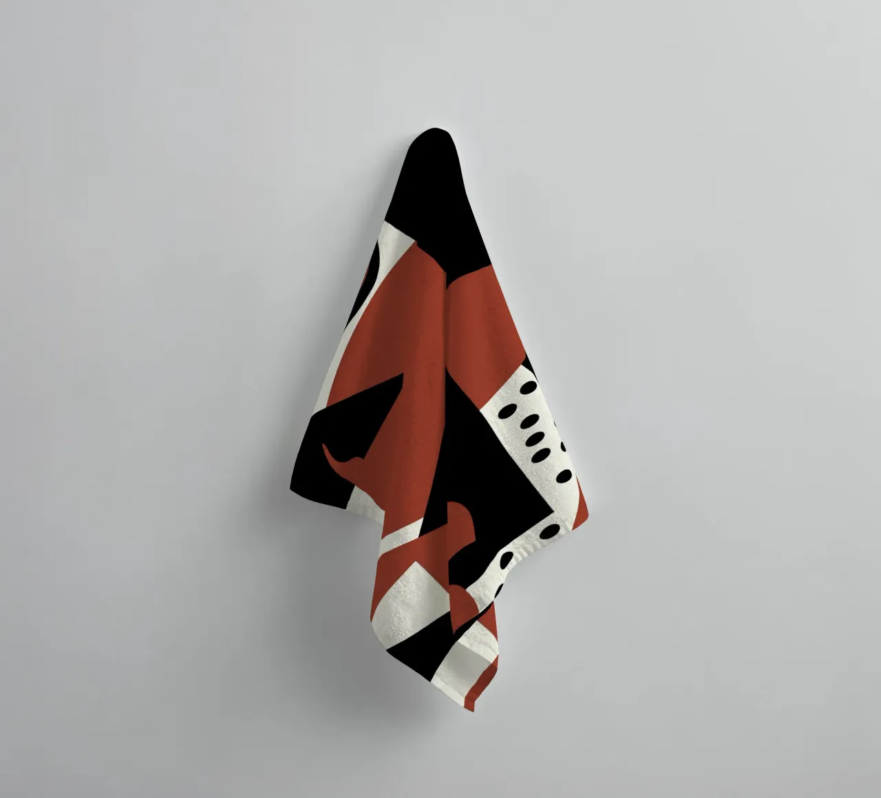 Scandinavian geometry 07 towel by Little Dean