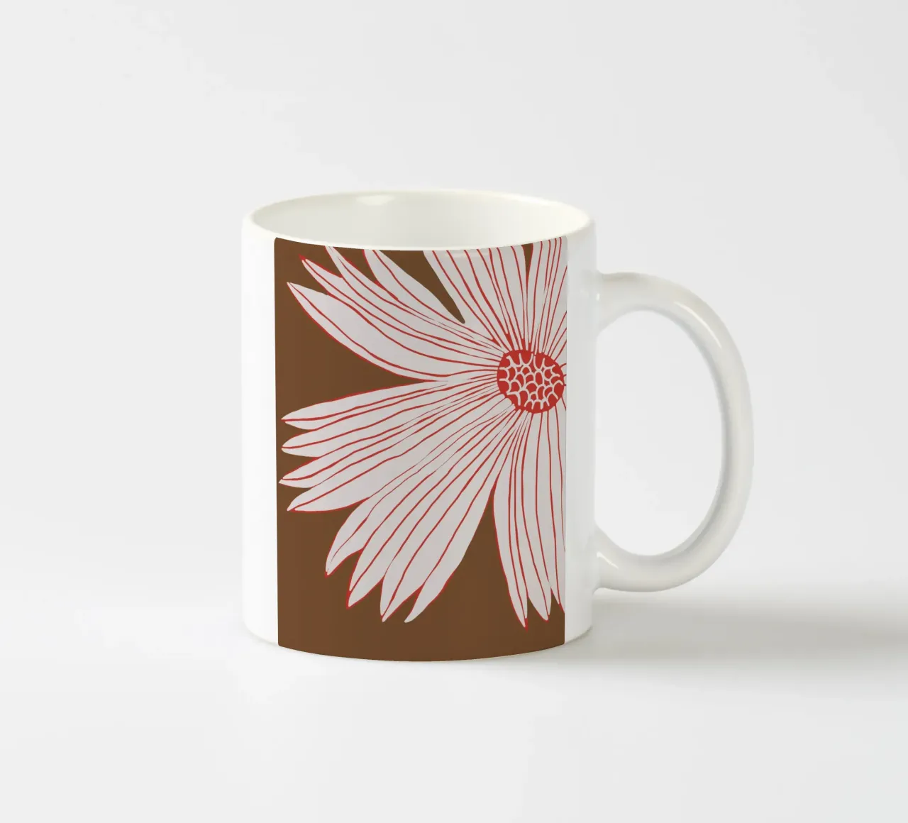 Girasole var 2 tazza in ceramica da Little Dean