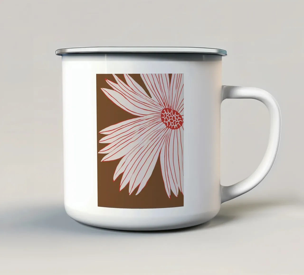 Girasole var 2 tazza in smalto da Little Dean