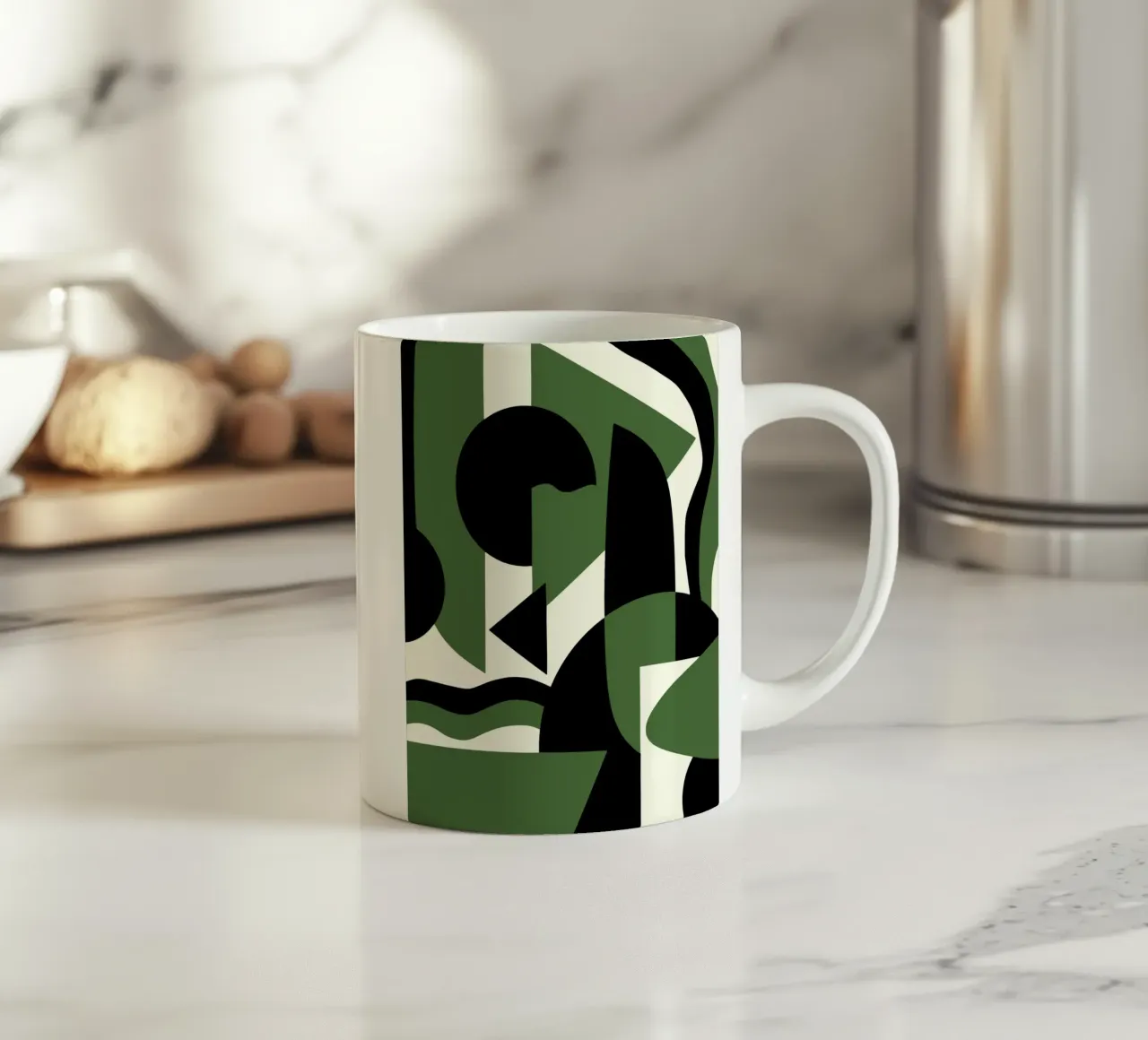 Geometria scandinava 08 tazza in ceramica da Little Dean