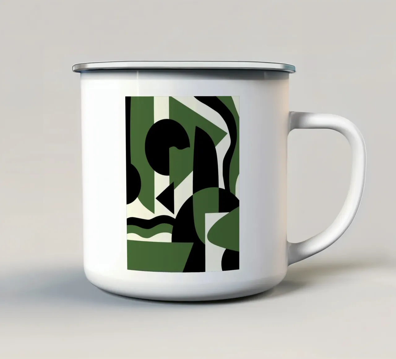 Geometria scandinava 08 tazza in smalto da Little Dean