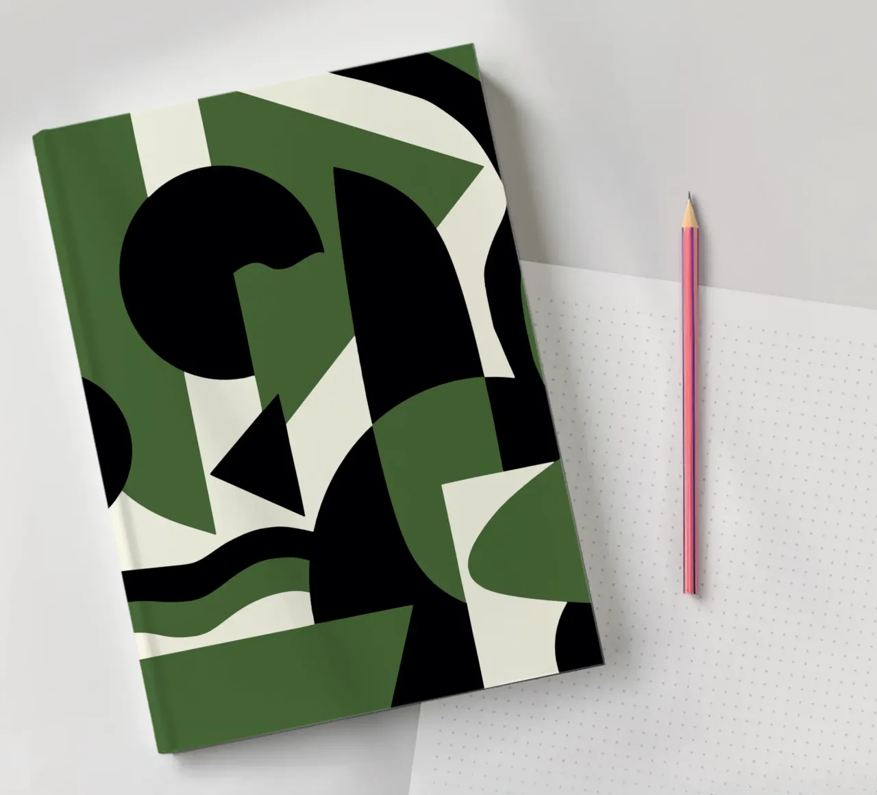 Scandinavian geometry 08 notebook by Little Dean