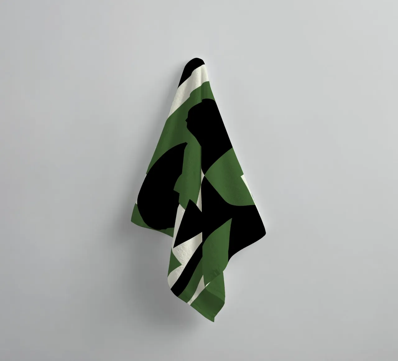 Scandinavian geometry 08 towel by Little Dean