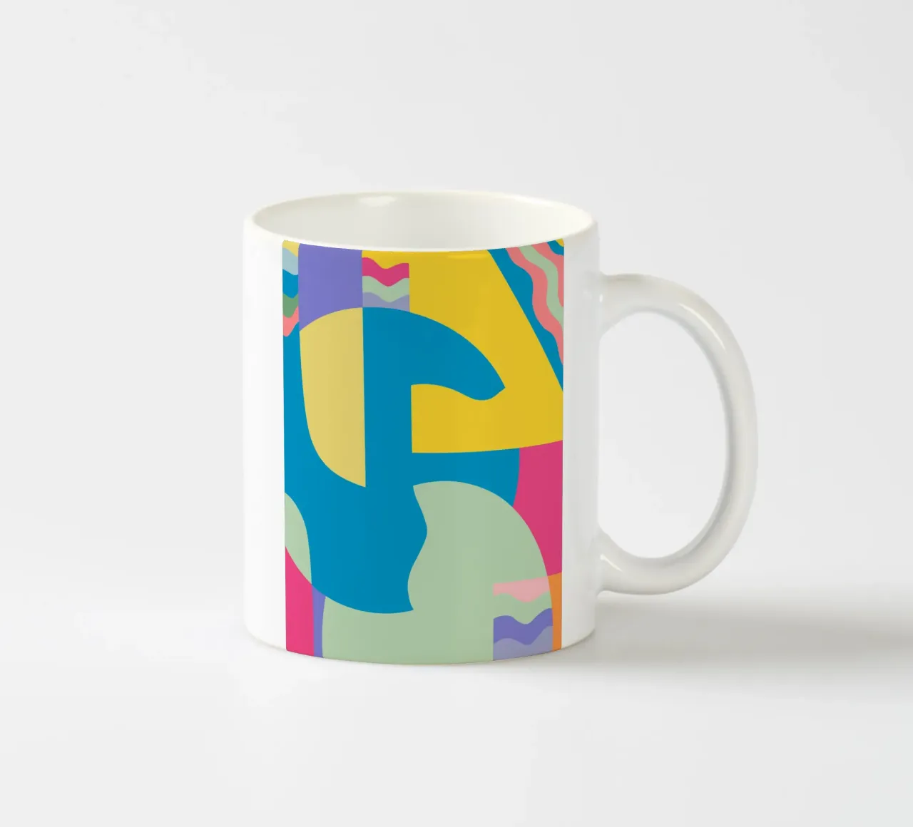 Geometria scandinava 09 tazza in ceramica da Little Dean