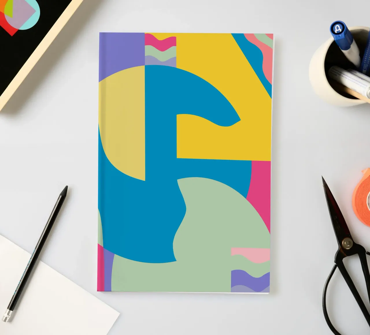 Scandinavian geometry 09 notebook by Little Dean