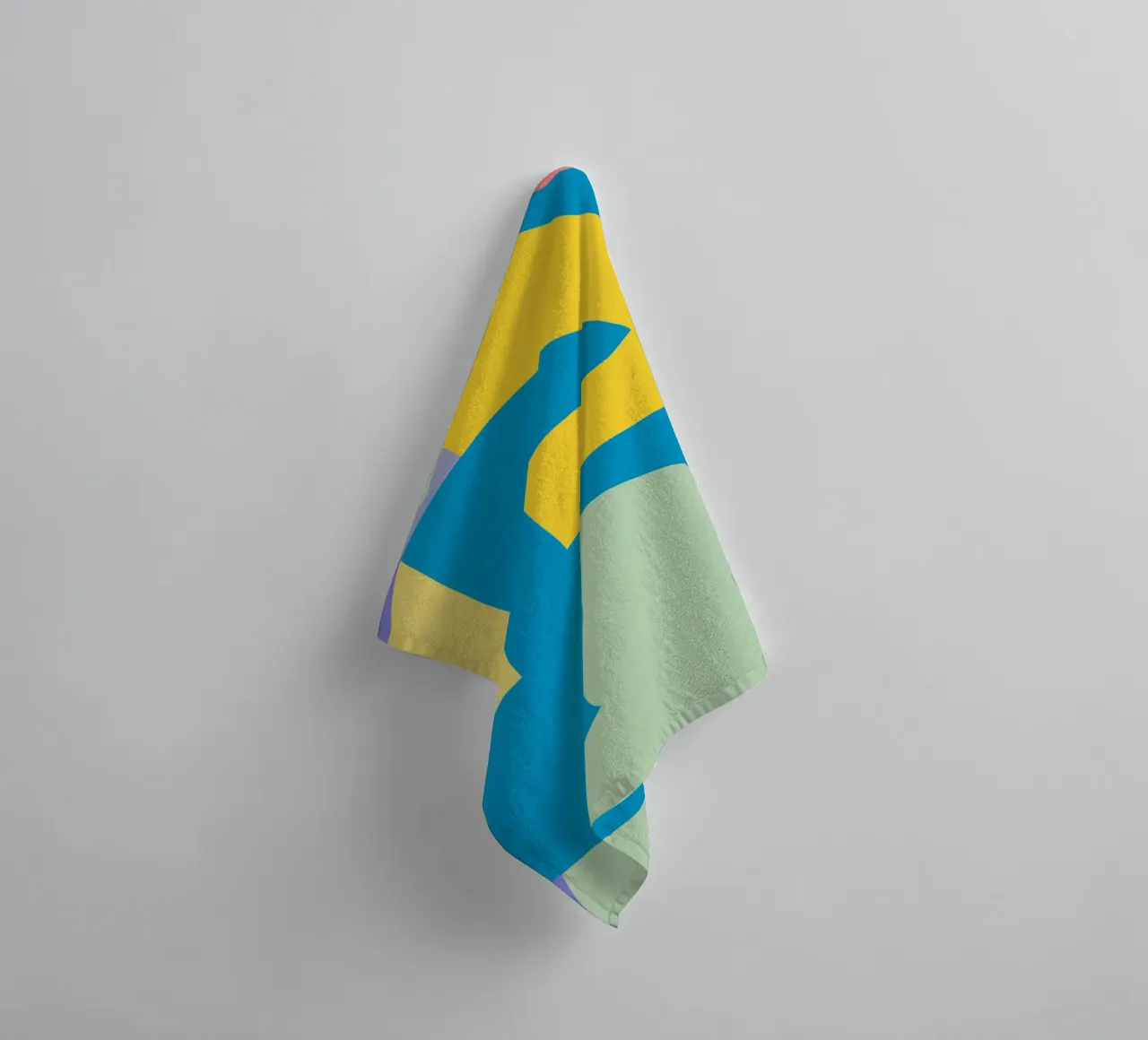 Scandinavian geometry 09 towel by Little Dean