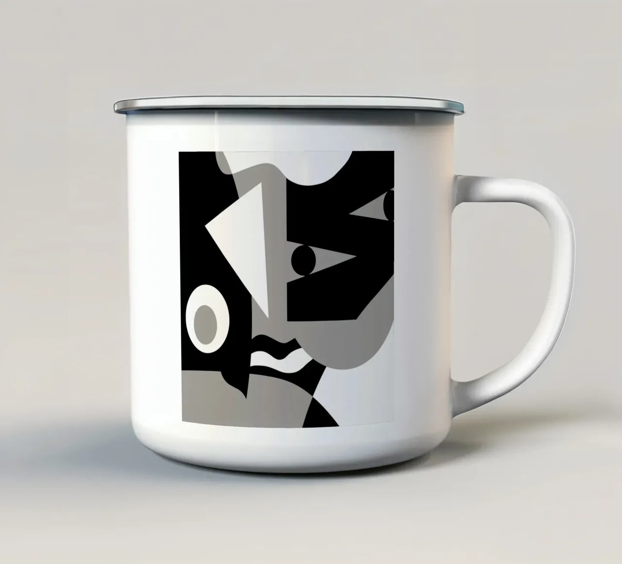Geometria scandinava 10 tazza in smalto da Little Dean