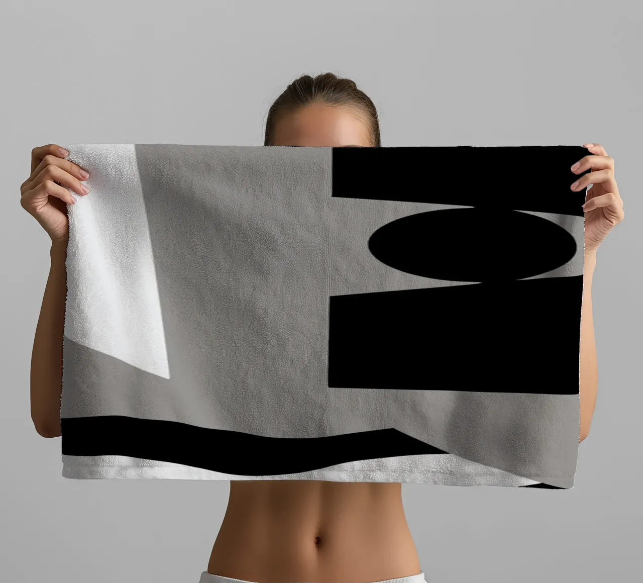 Scandinavian geometry 10 towel by Little Dean