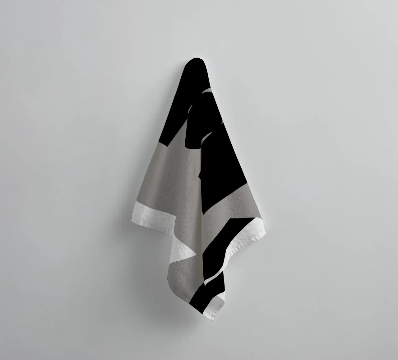 Scandinavian geometry 10 towel by Little Dean