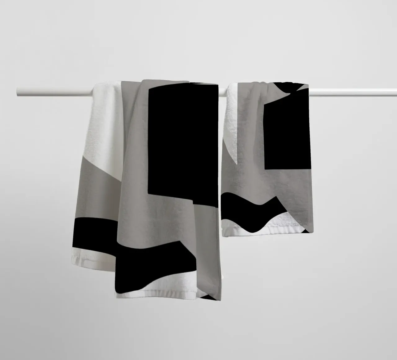 Scandinavian geometry 10 towel by Little Dean