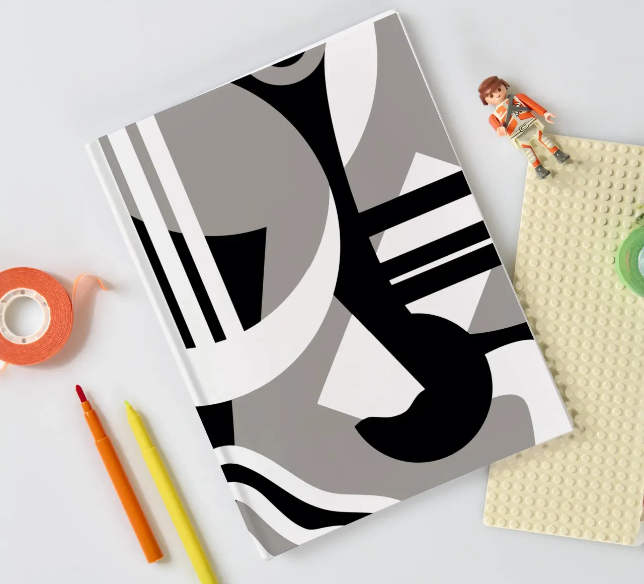 Scandinavian geometry 11 notebook by Little Dean