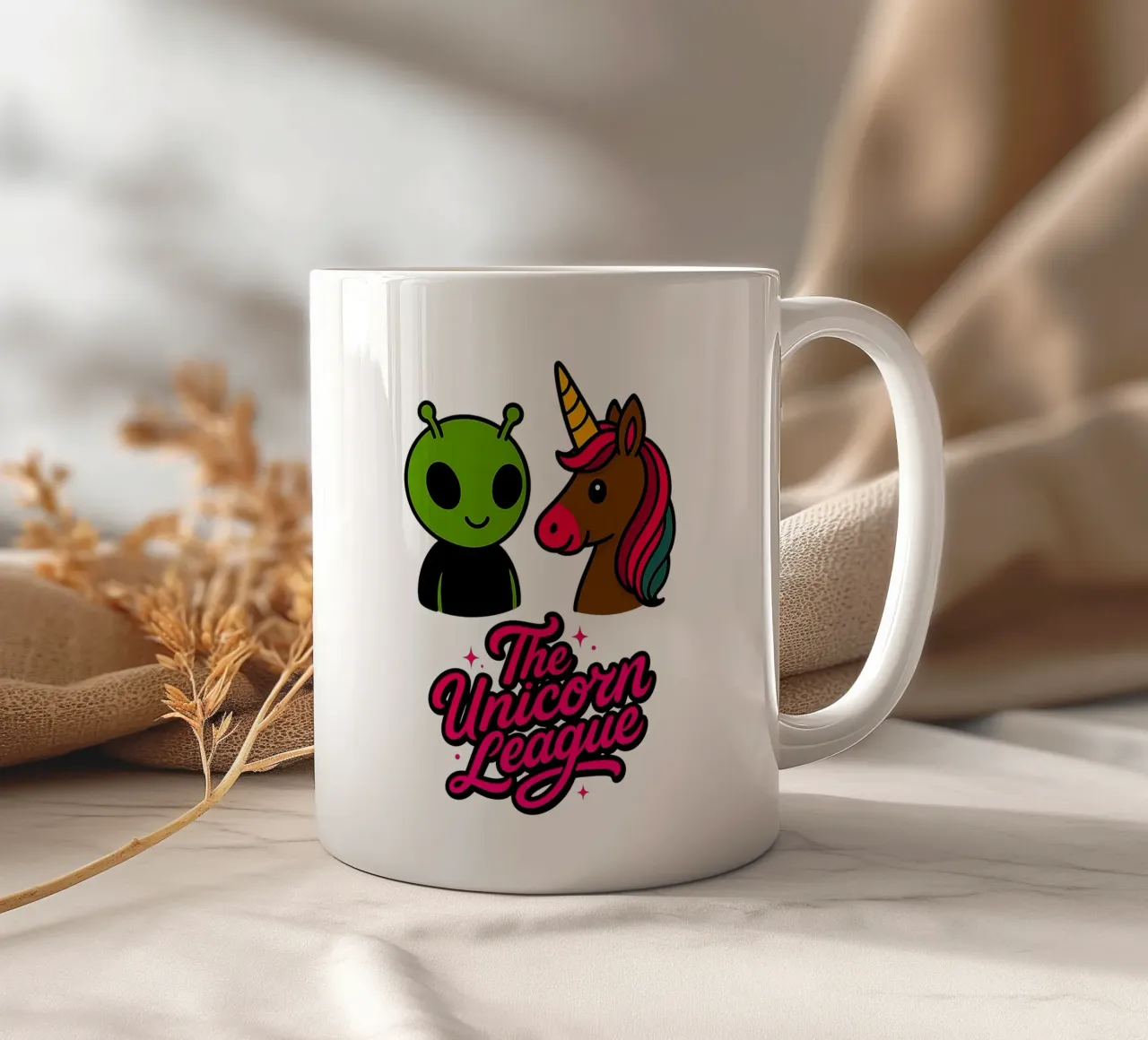 THE UNICORN LEAGUE - Alien tazza in ceramica da Vintage Van Gogh