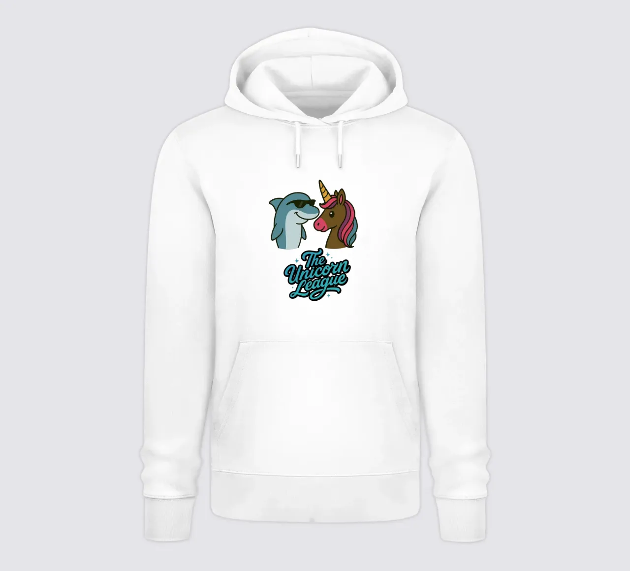 THE UNICORN LEAGUE - The Dolphin felpa con cappuccio da Vintage Van Gogh