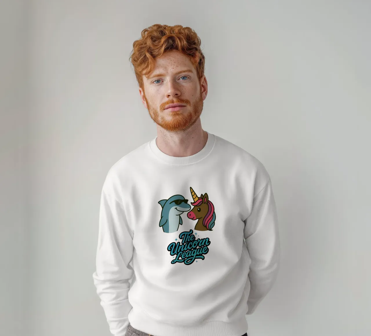 THE UNICORN LEAGUE - The Dolphin felpa da Vintage Van Gogh