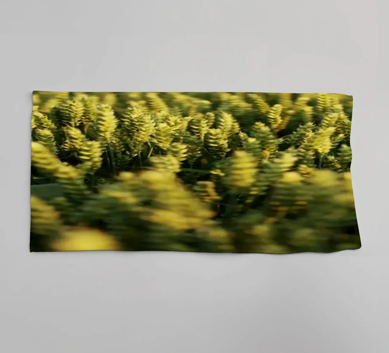 Wheat field in Bavaria towel by Simon Koy